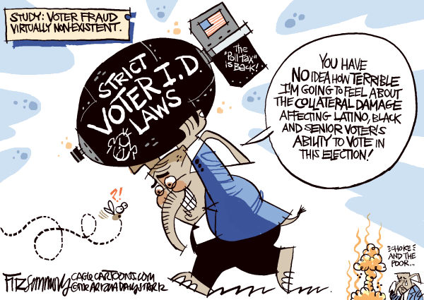 GOP-voter-fraud cartoon | I Am Incorrigible